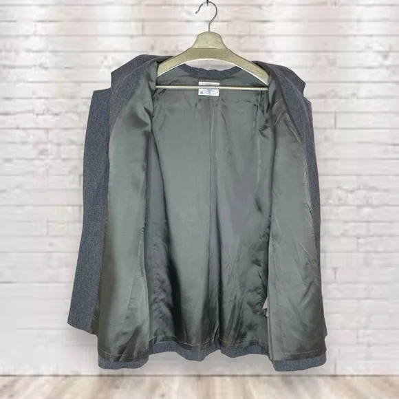 Pendleton Gray Virgin Wool Blazer Size 20W - Picture 3 of 7